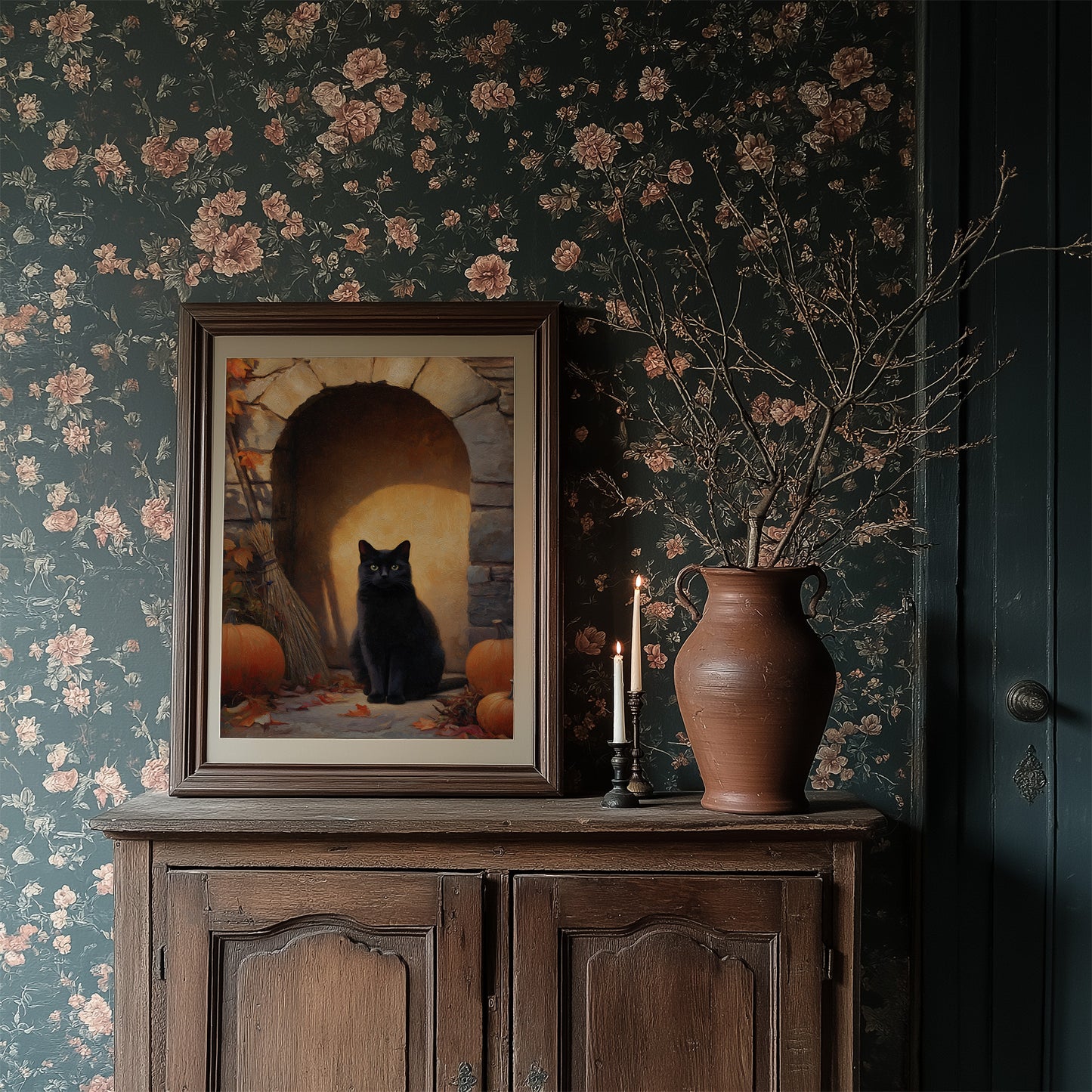 Autumn's Keeper In Stone Archway