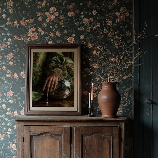 Pearls Dance Under Vintage Light