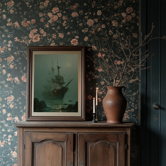 Phantom Vessel In Misty Waters