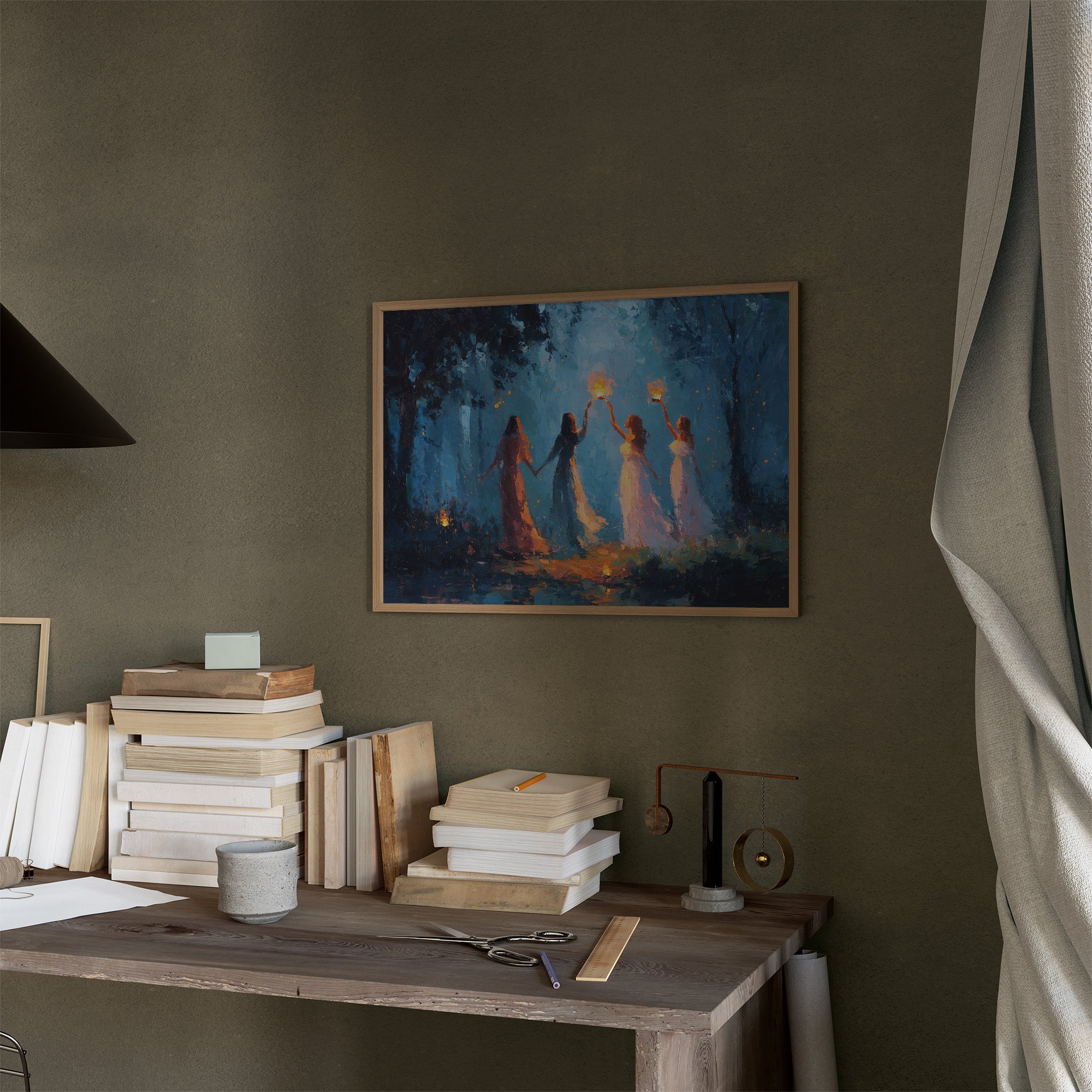 Lanterns Held By Twilight Sisters