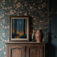 Fireflies Dance Through Midnight Woods