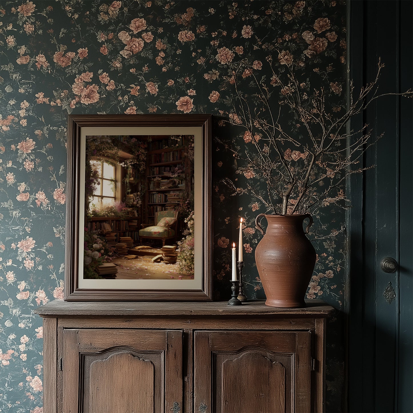 Forgotten Library Blooms In Light