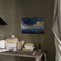 Full Moon Bathes Midnight Waters