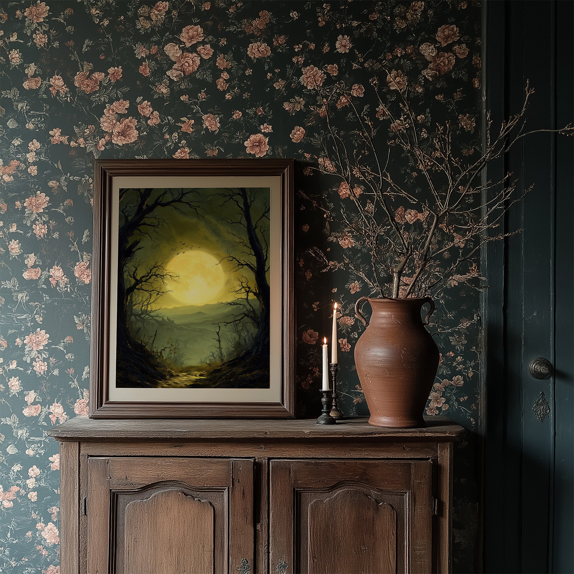 Moonlight Paints Ancient Valley Path