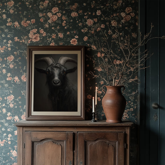 Amber Eyes Against Midnight Walls