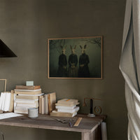 Woodland Sisters In Victorian Attire