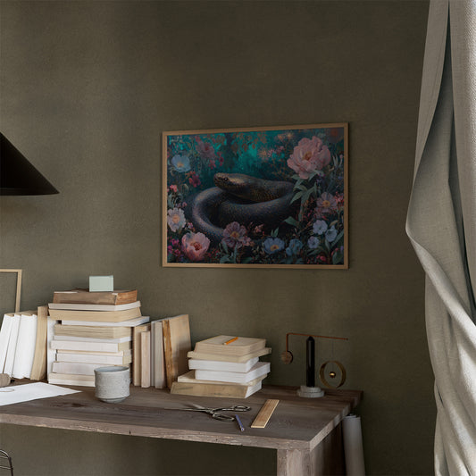 Serpent Among Blooming Gardens