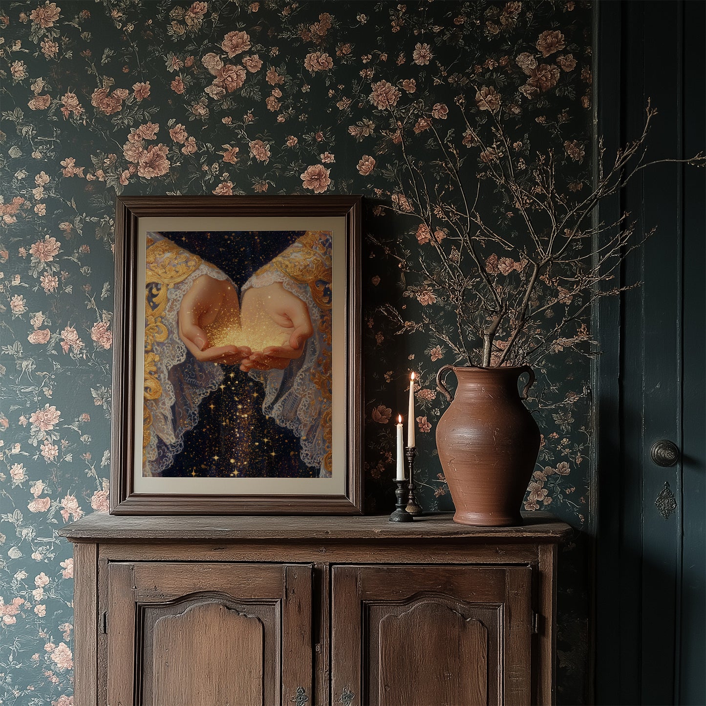 Celestial Offerings In Open Palms