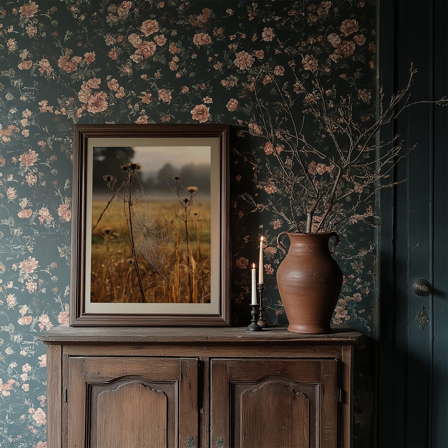 Thistles Catch Dawn's First Light