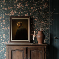 Amber Light On Contemplative Profile