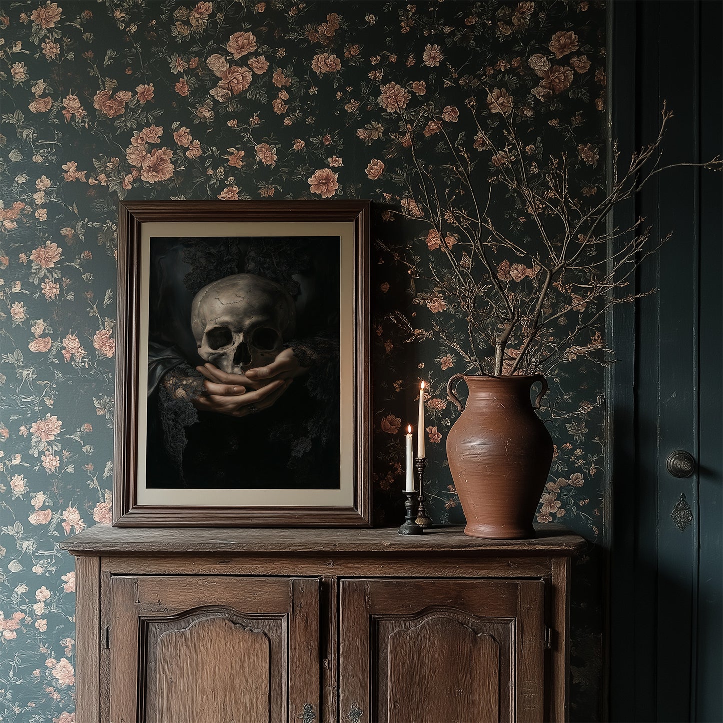 Mortality Cradled In Lace Hands