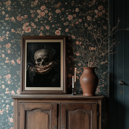 Mortality Cradled In Lace Hands