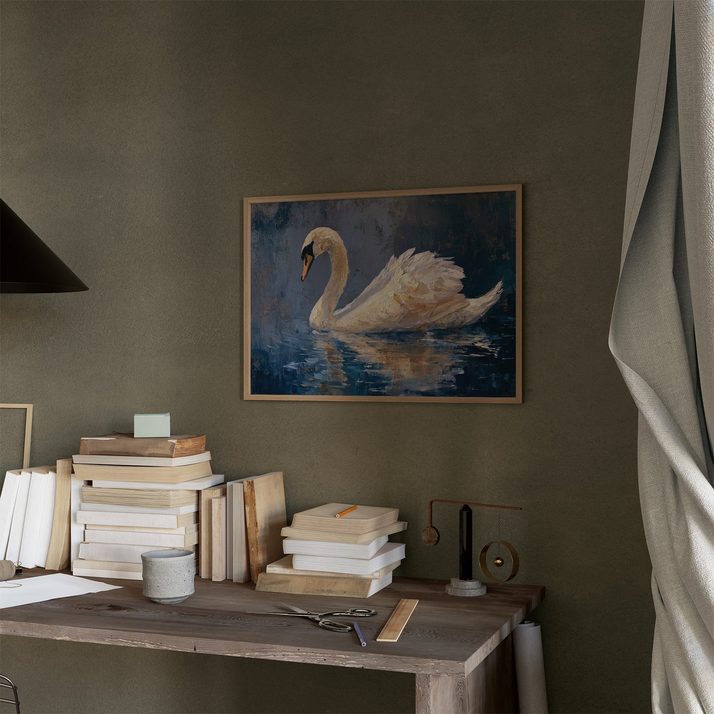 Elegant Voyager On Midnight Waters