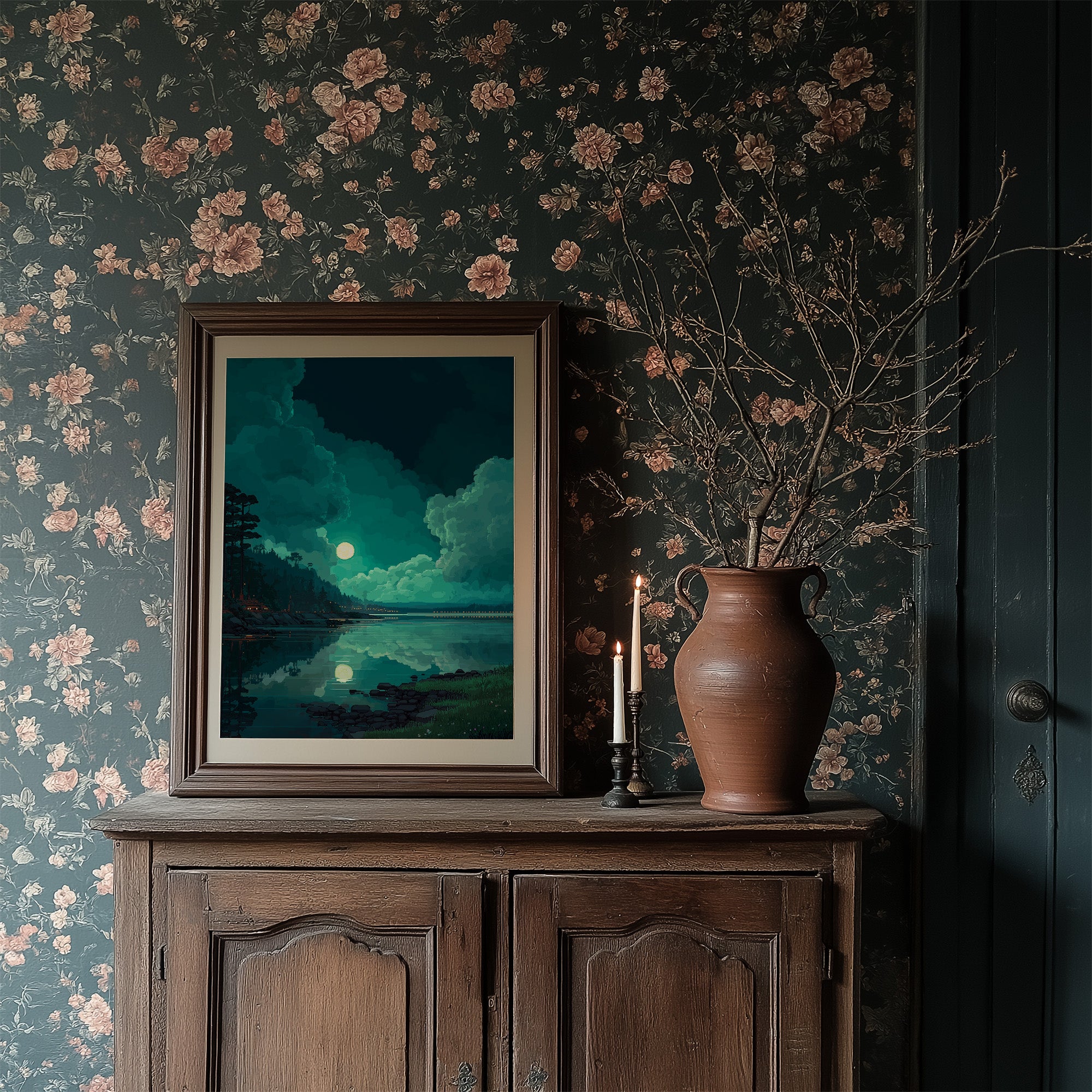 Jade Moons Cast Midnight Reflections