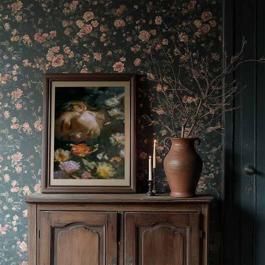 Floating Between Bloom And Sleep