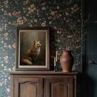 Noble Fox Against Autumn Mist