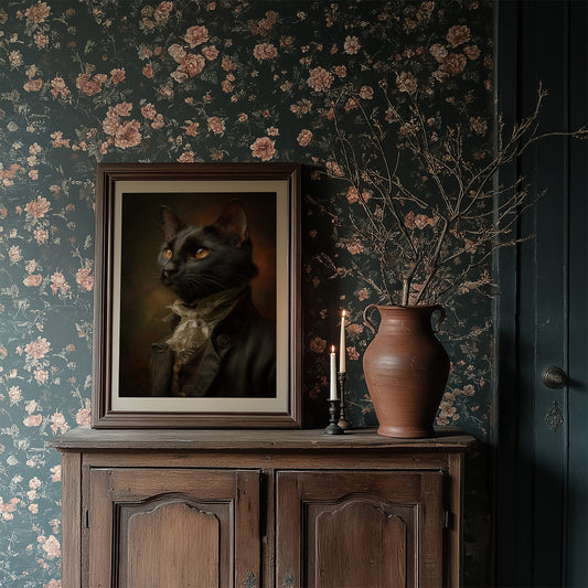 Noble Feline In Regal Attire