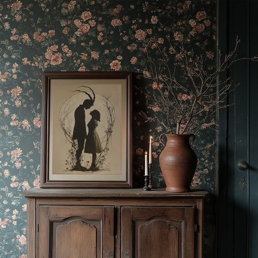 Moonlit Silhouettes In Ancient Tale