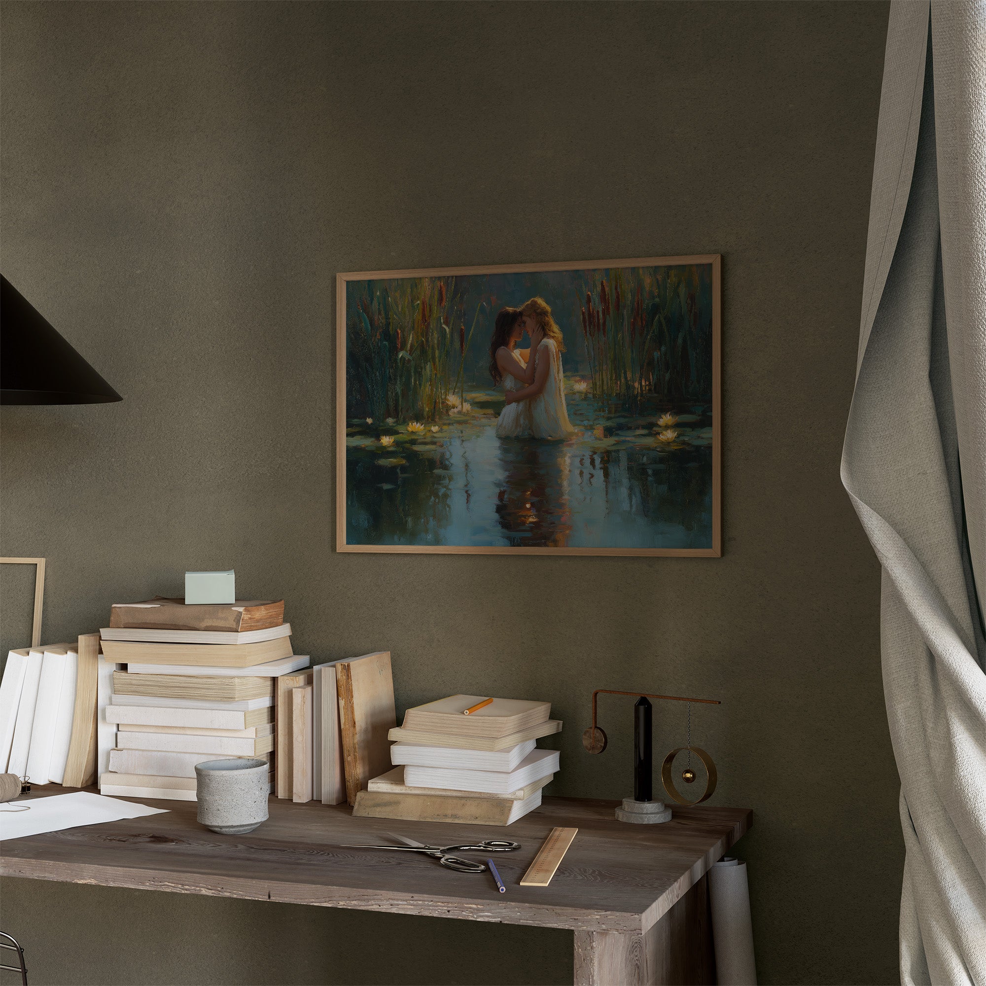 Tender Waters Among Lily Blooms