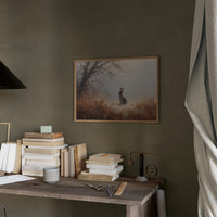 Rabbit Waits In Autumn Mist