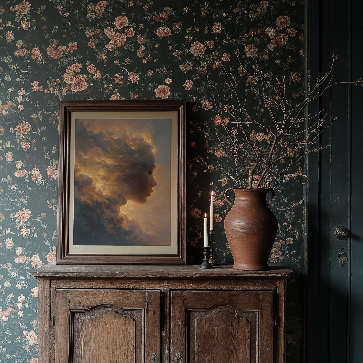 Celestial Profile In Golden Hour