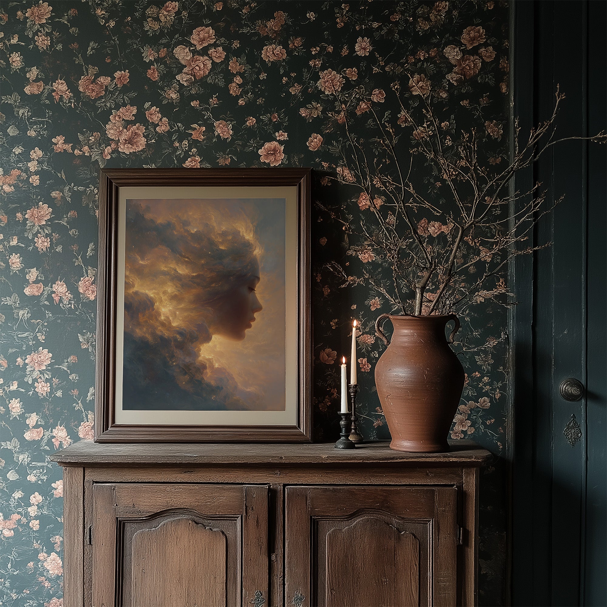 Celestial Profile In Golden Hour