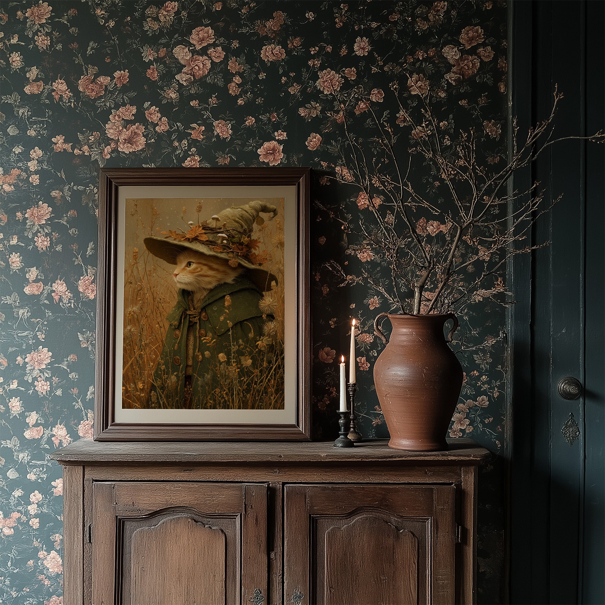 Autumn Sage Wears Fallen Leaves