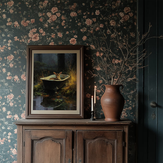 Fawn Finds Sanctuary At Dusk