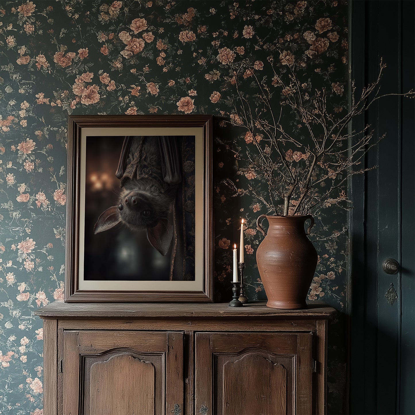 Midnight Curiosity Hangs Upside Down