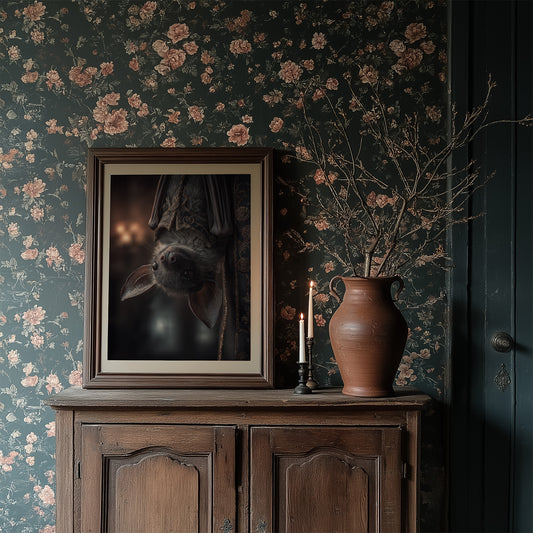 Midnight Curiosity Hangs Upside Down