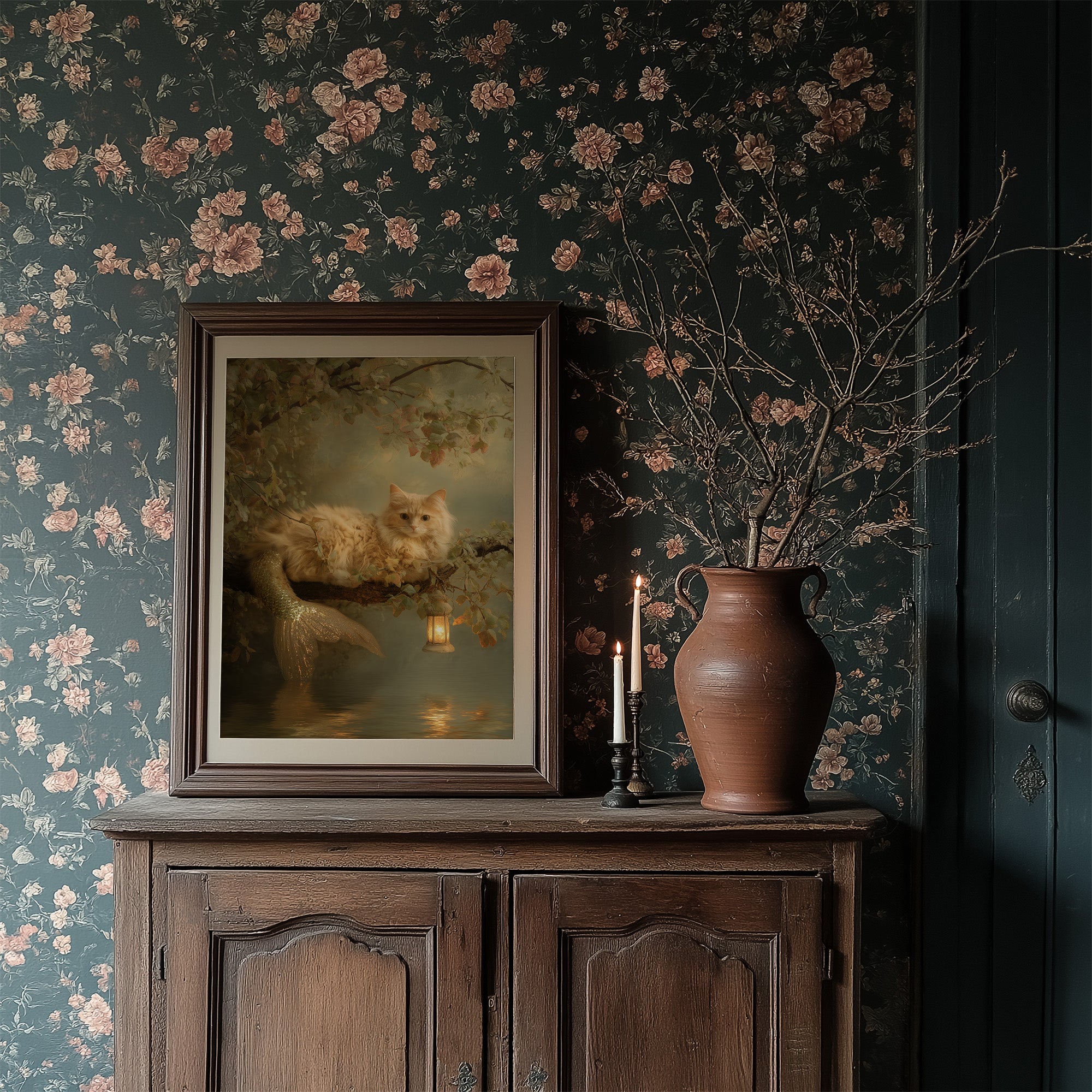 Feline Myths Beneath Autumn Boughs