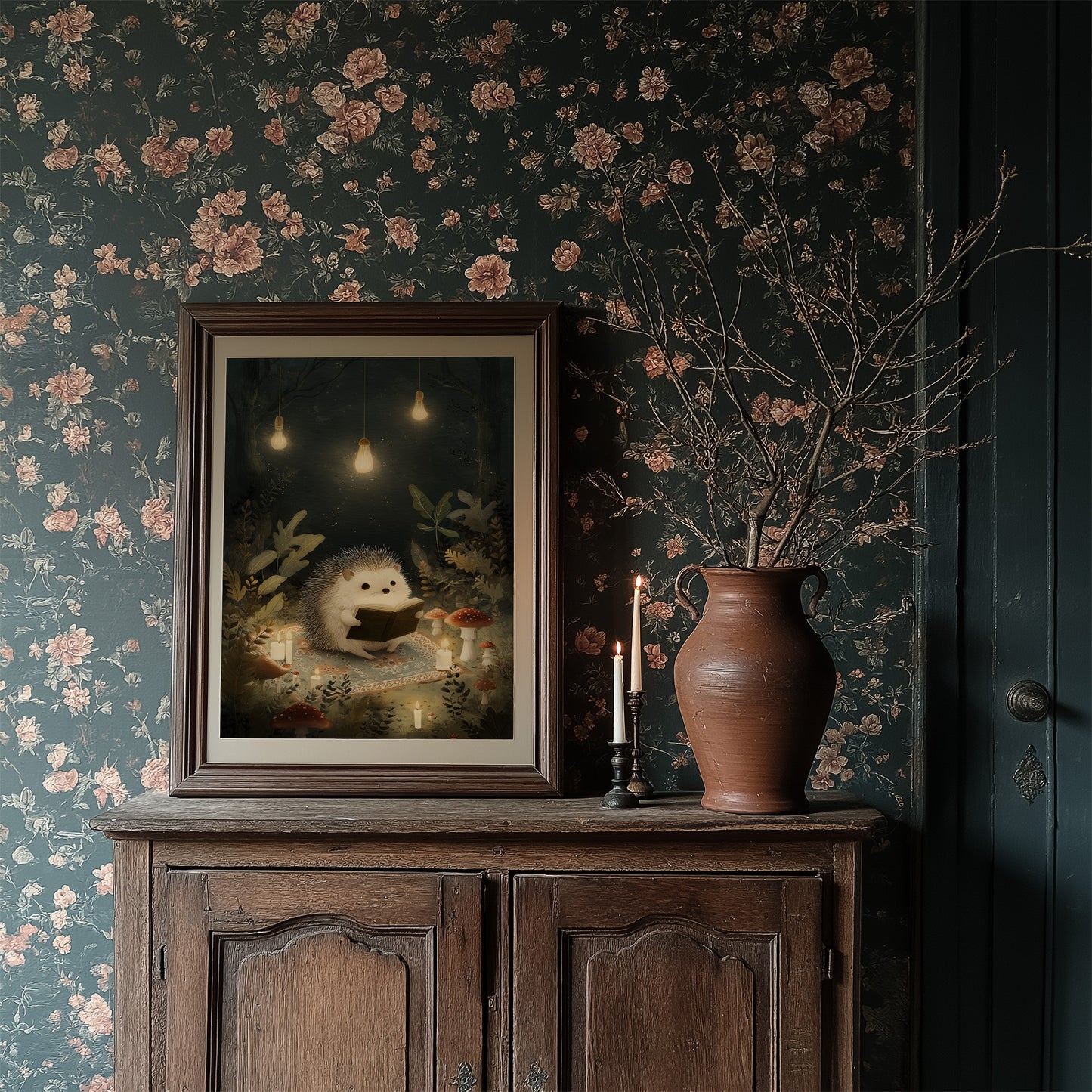 Midnight Tales Under Glowing Bulbs