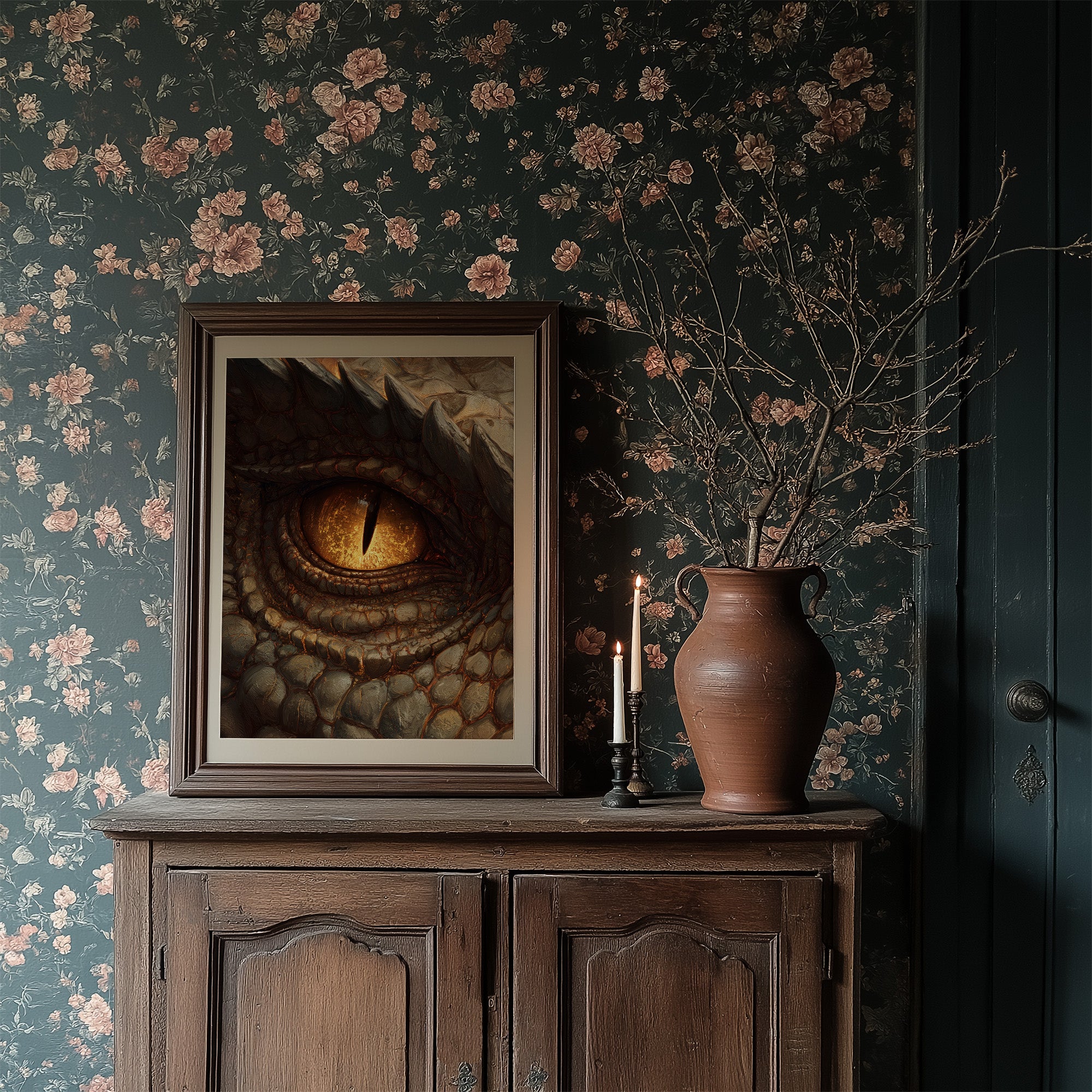 Amber Gaze From Ancient Depths