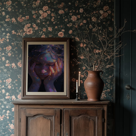 Cosmos Held Between Fingers