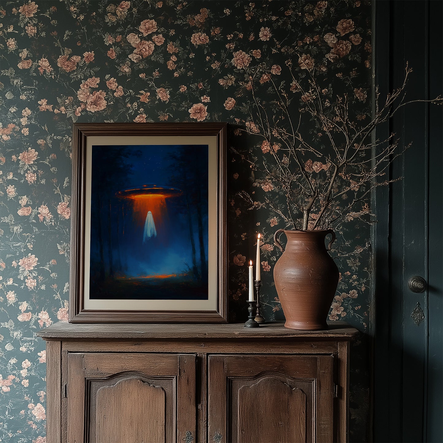 Cosmic Visitor Meets Midnight Forest