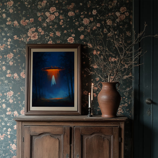 Cosmic Visitor Meets Midnight Forest