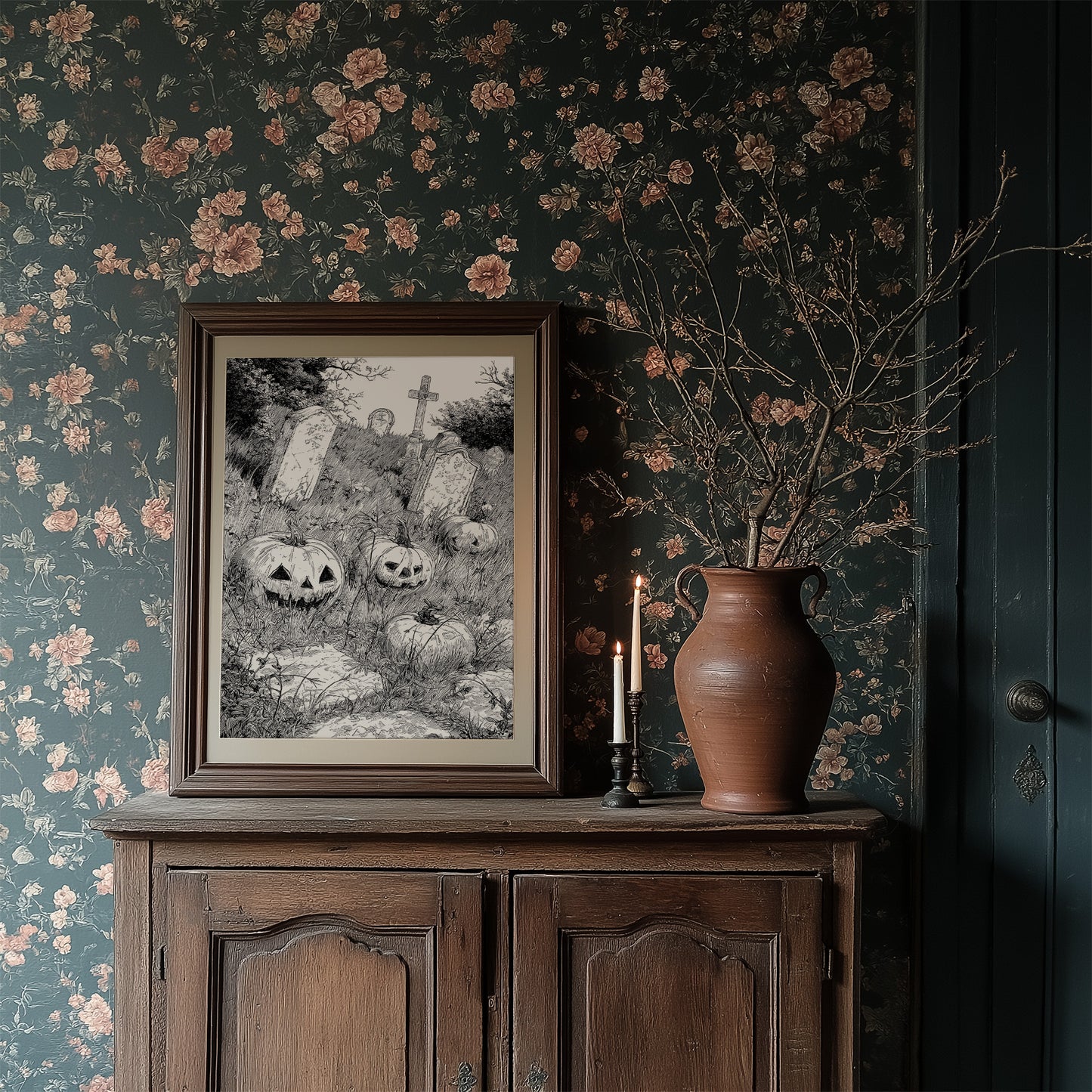 Midnight Grins Among Stone Memories