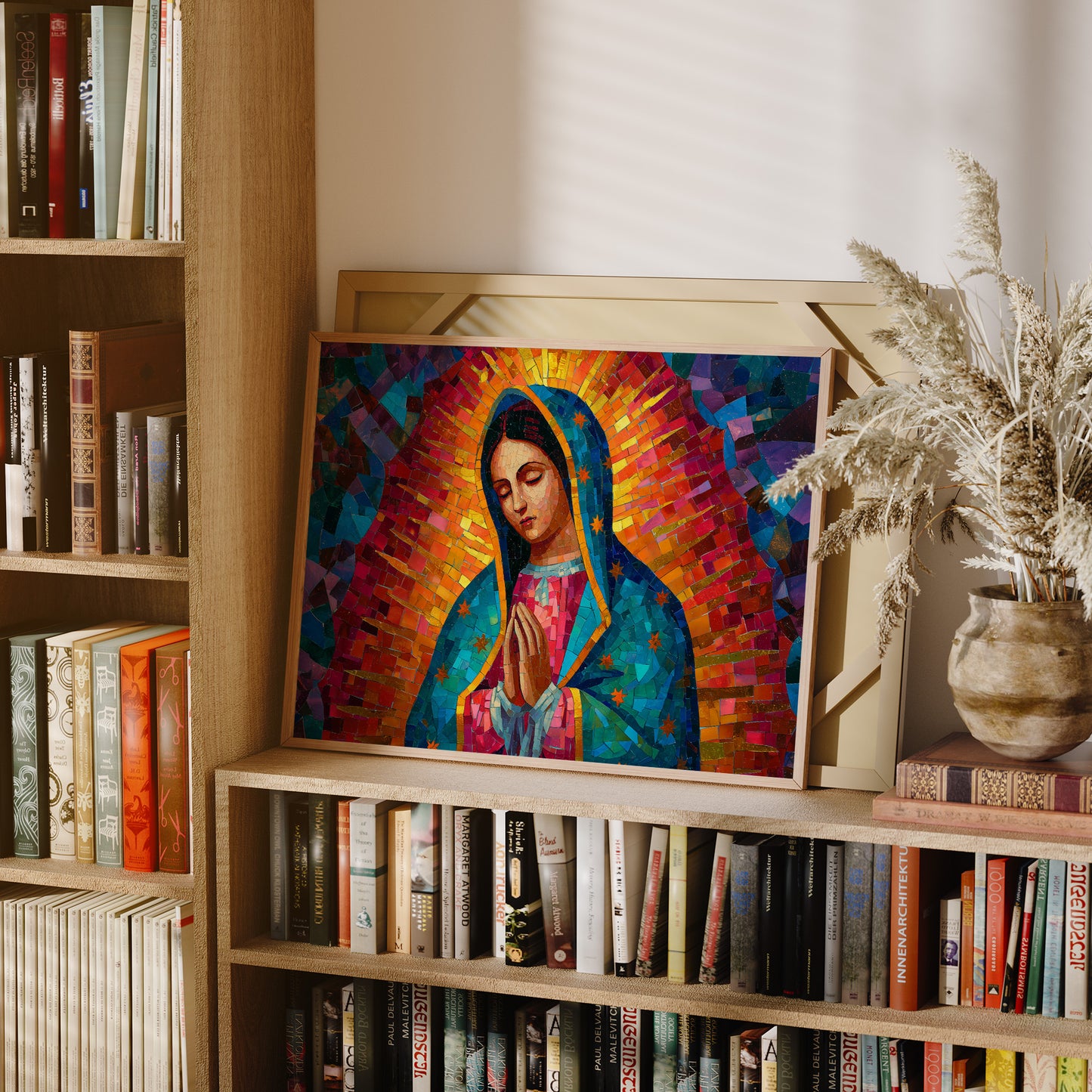 Mosaic Prayer In Vibrant Hues