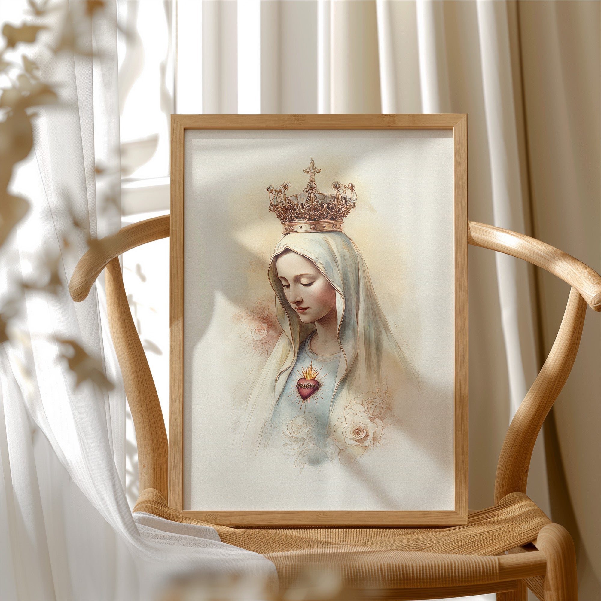 Sacred Heart In Quiet Devotion