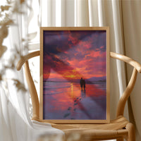 Sunset Walk Through Crimson Tides