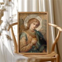 Gilded Faith On Rustic Table