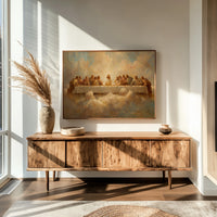 Sacred Gathering Among Golden Clouds