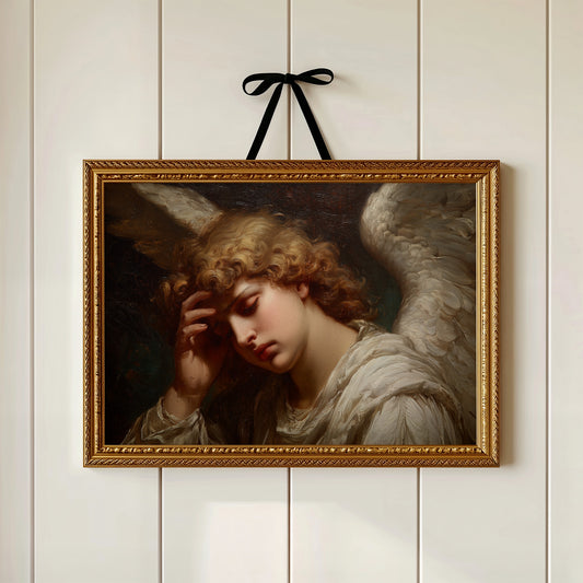 Classical Art Among Quiet Shelves