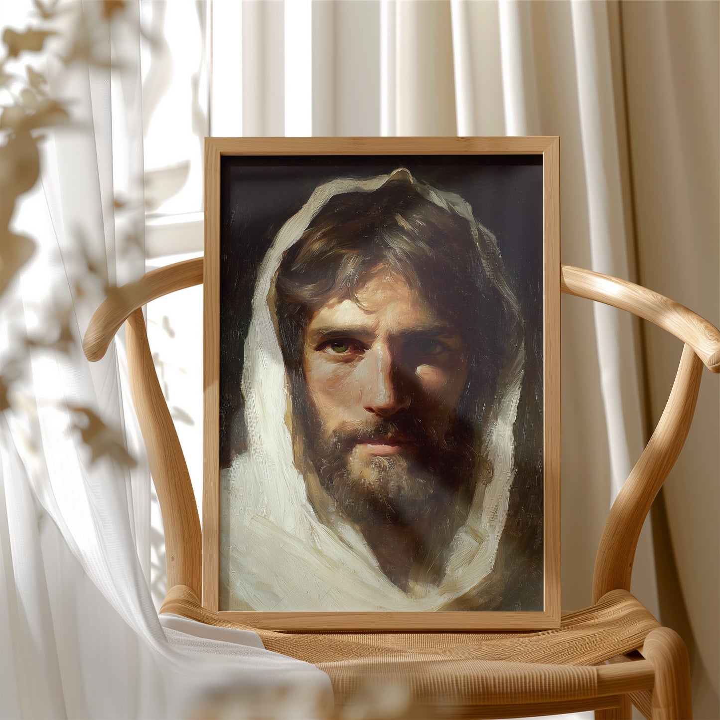 Ancient Brushstrokes On Wooden Table