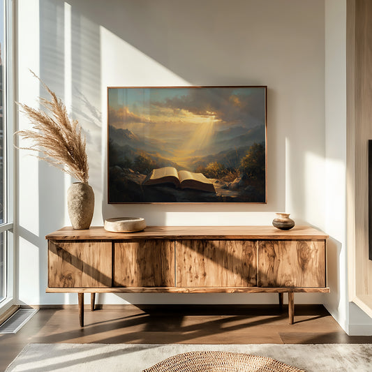 Sunbeams Illuminate Ancient Valleys