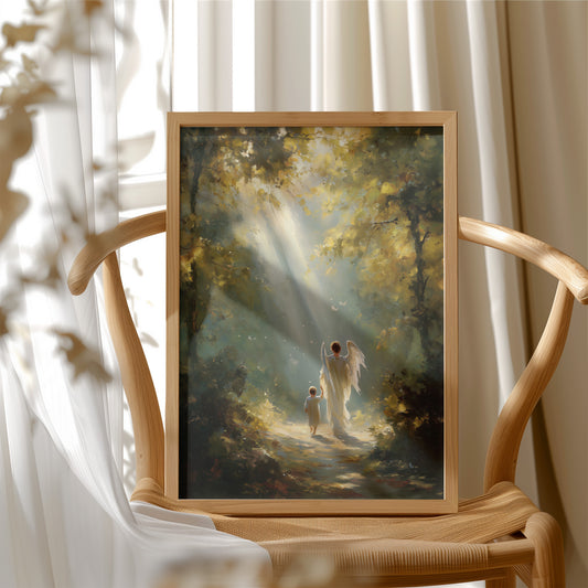 Sunbeams Guide Their Forest Journey