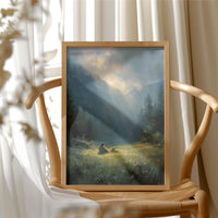 Sunbeams Bless The Mountain Meadow