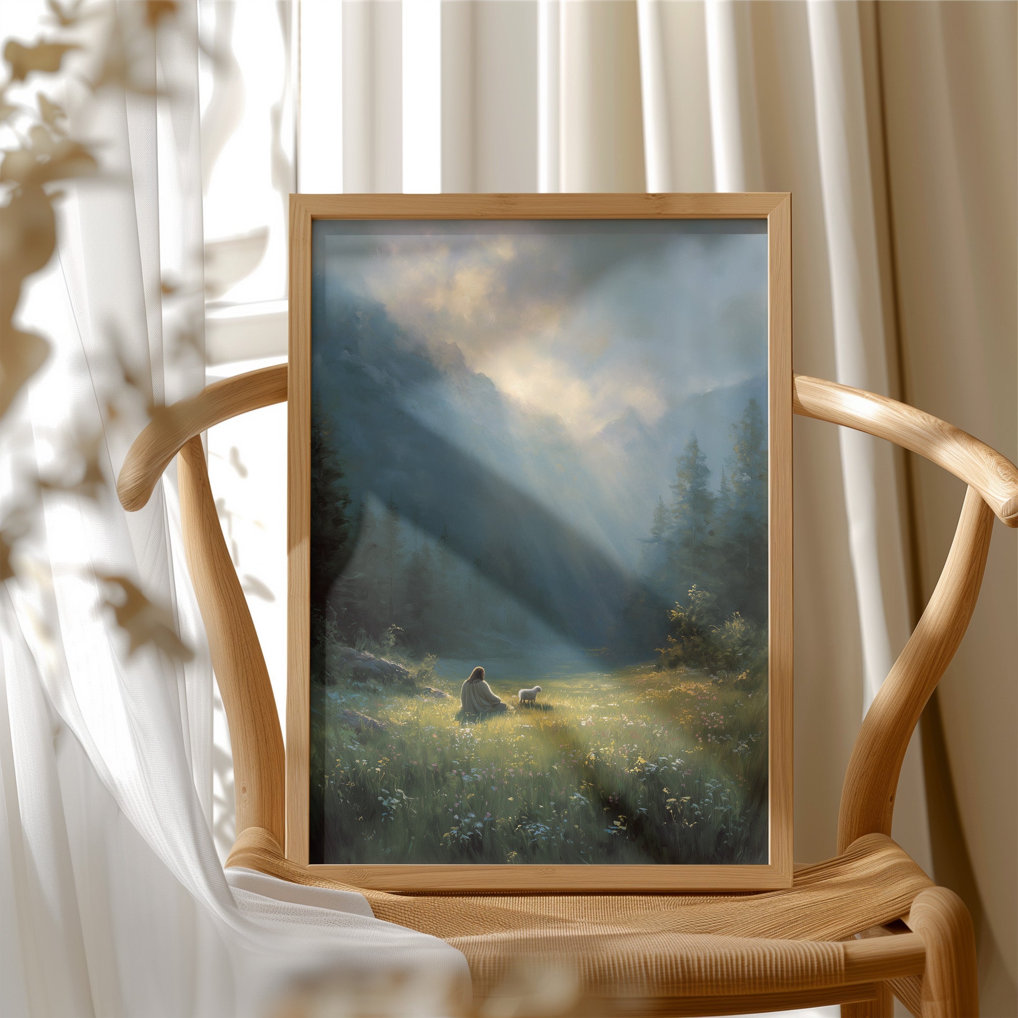 Sunbeams Bless The Mountain Meadow
