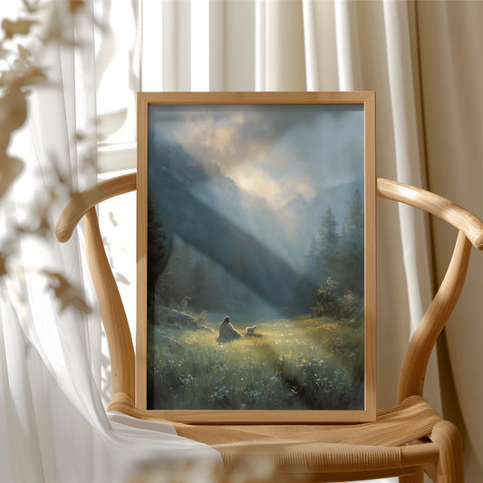 Sunbeams Bless The Mountain Meadow