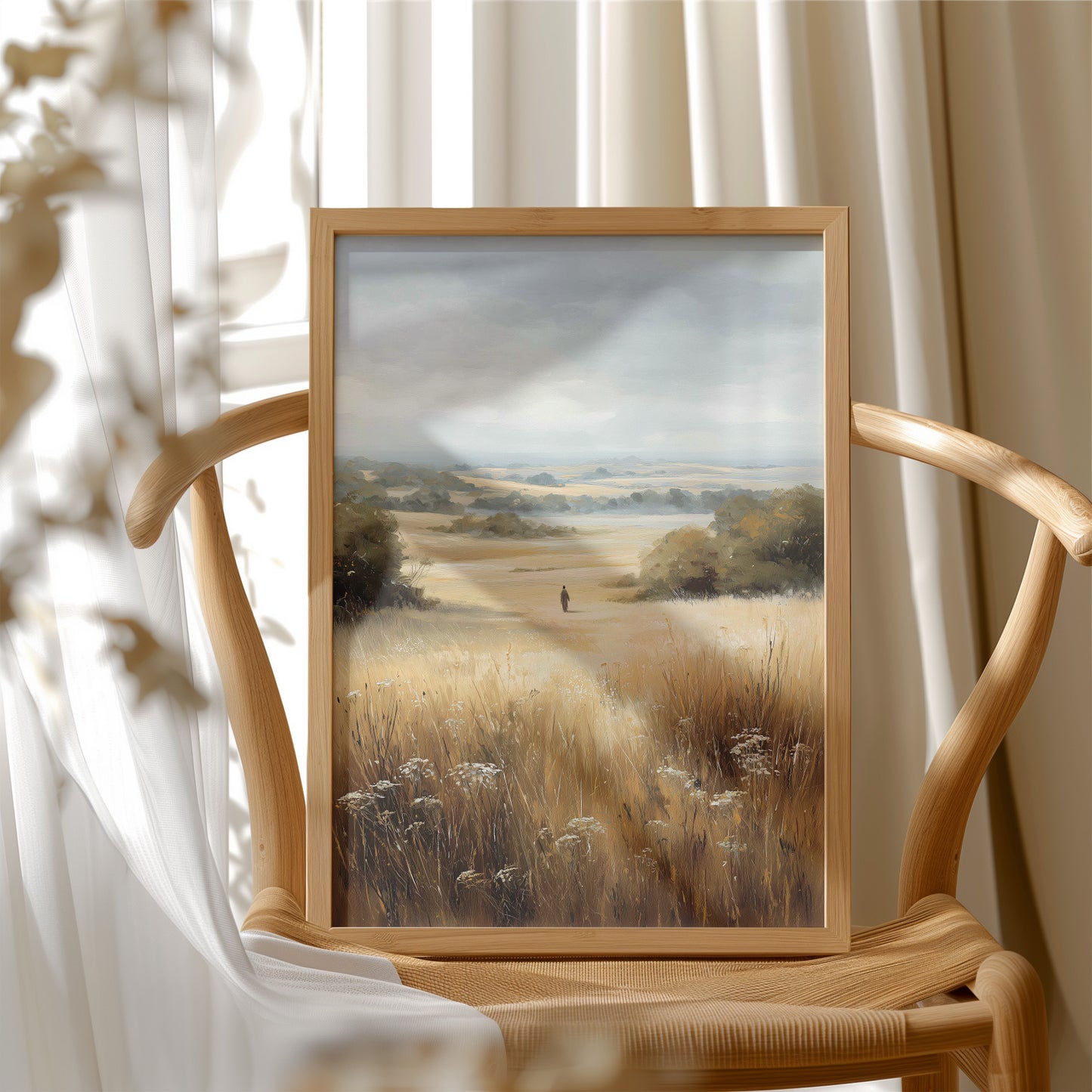 Solitude Calls Across Golden Fields